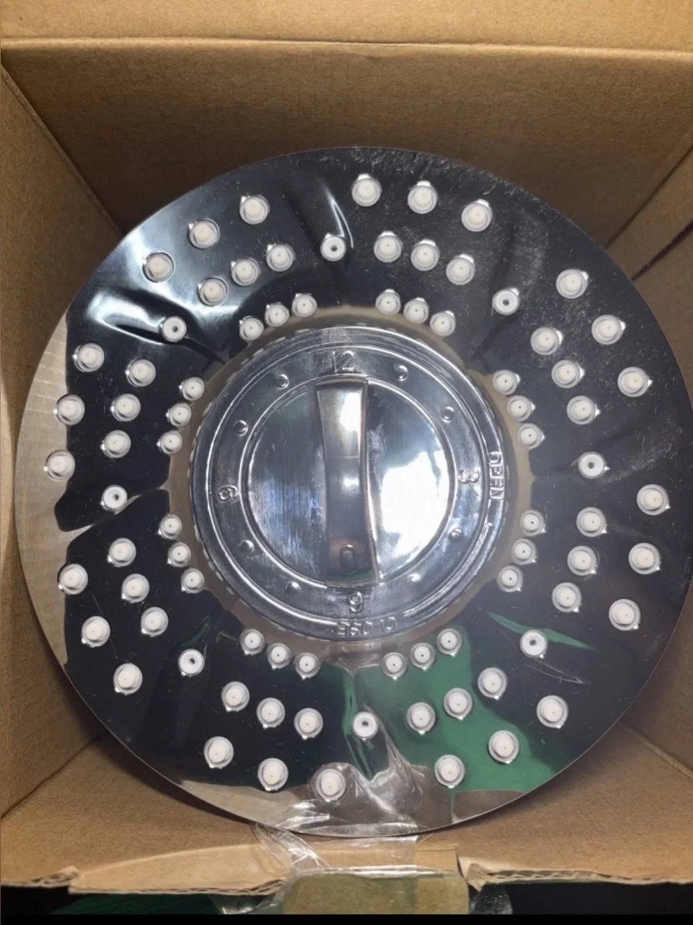 Chrome Round Rain Shower Head - Silver